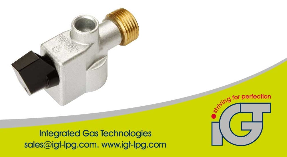 21mm gas cylinder adaptor clip on style made by integrated gas technologies