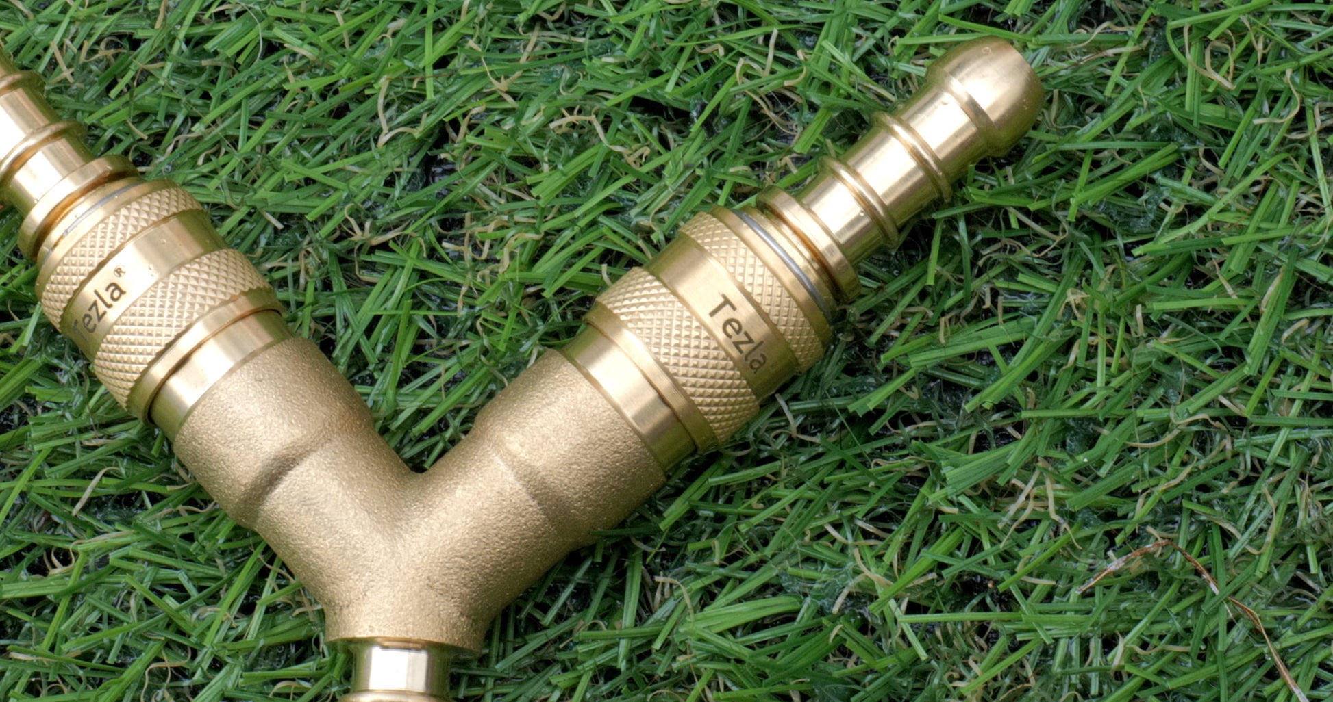 brass y shaped 3 way splitter quick release fitting for 8mm inner diameter gas hose