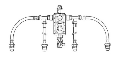 Four Pack Automatic Changeover Kit with OPSO - POL Pigtails