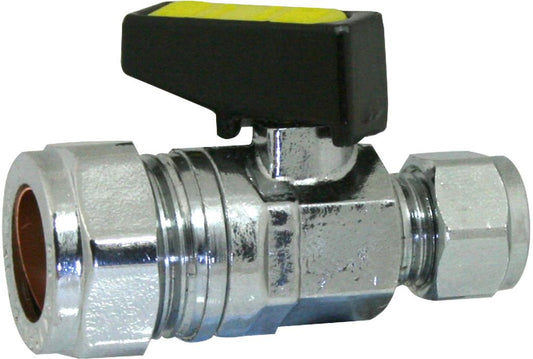 15mm x 10mm Mini Ball Valve Straight Gas Reducer