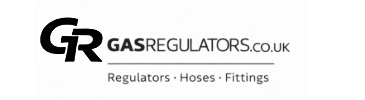 Logo of Gas Regulators.co.uk with text 'Regulators, Hoses, Fittings' on a white background