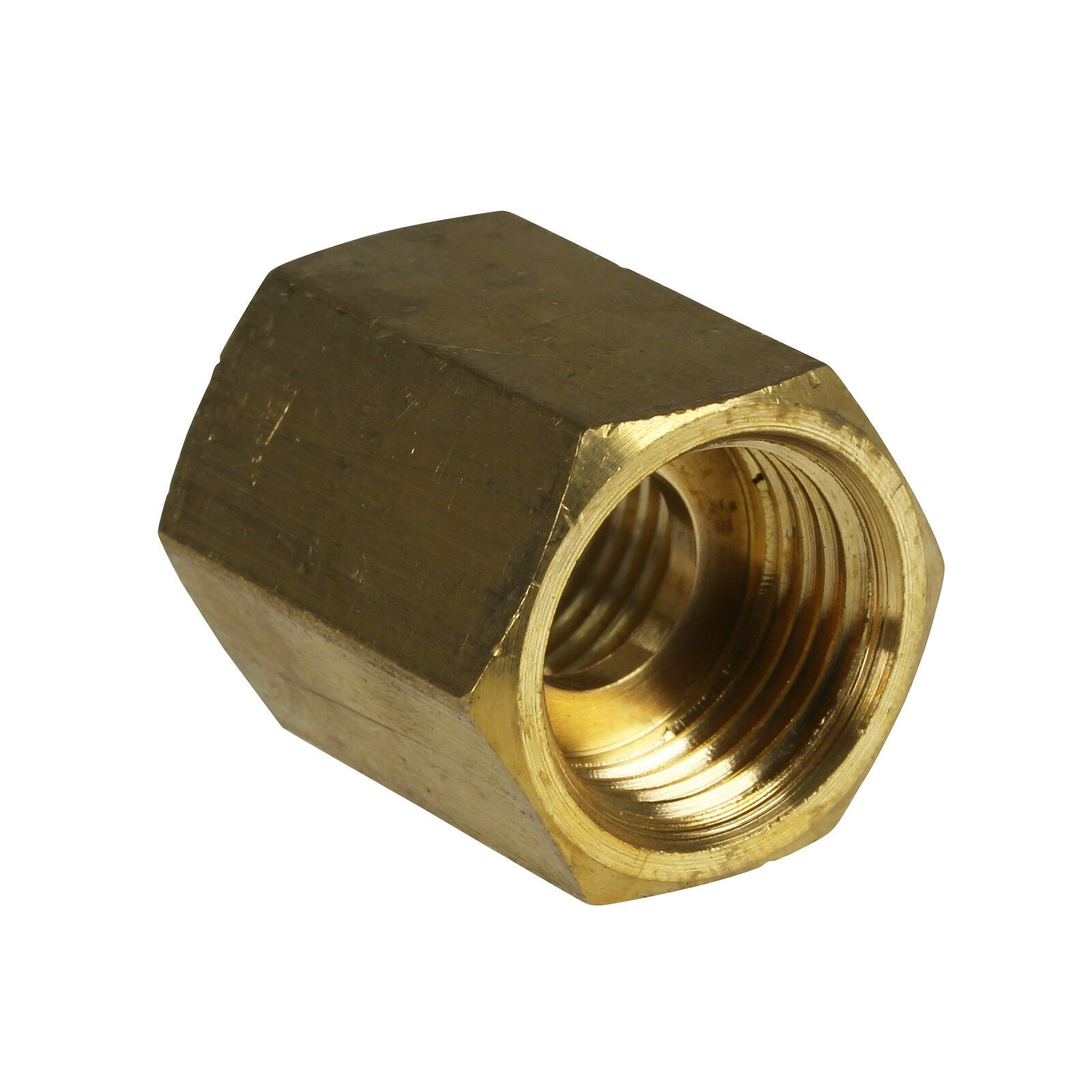 brass gas cooker inlet adaptor close up