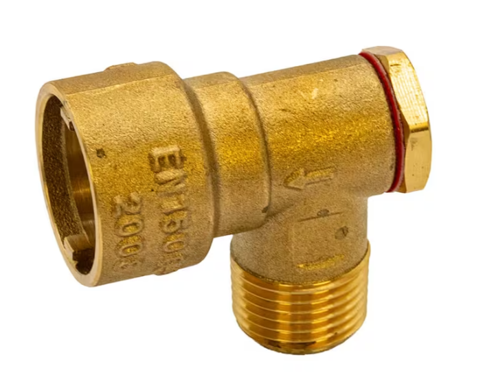 angled bayonet socket for gas hoses