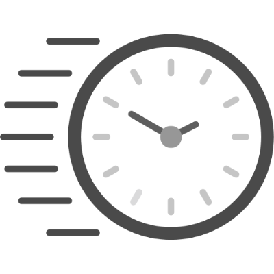 Clock icon with a speedometer symbol, indicating time measurement or pacing.