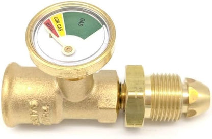 gas cylinder level gauge with POL connection for seeing how much gas is left in tank