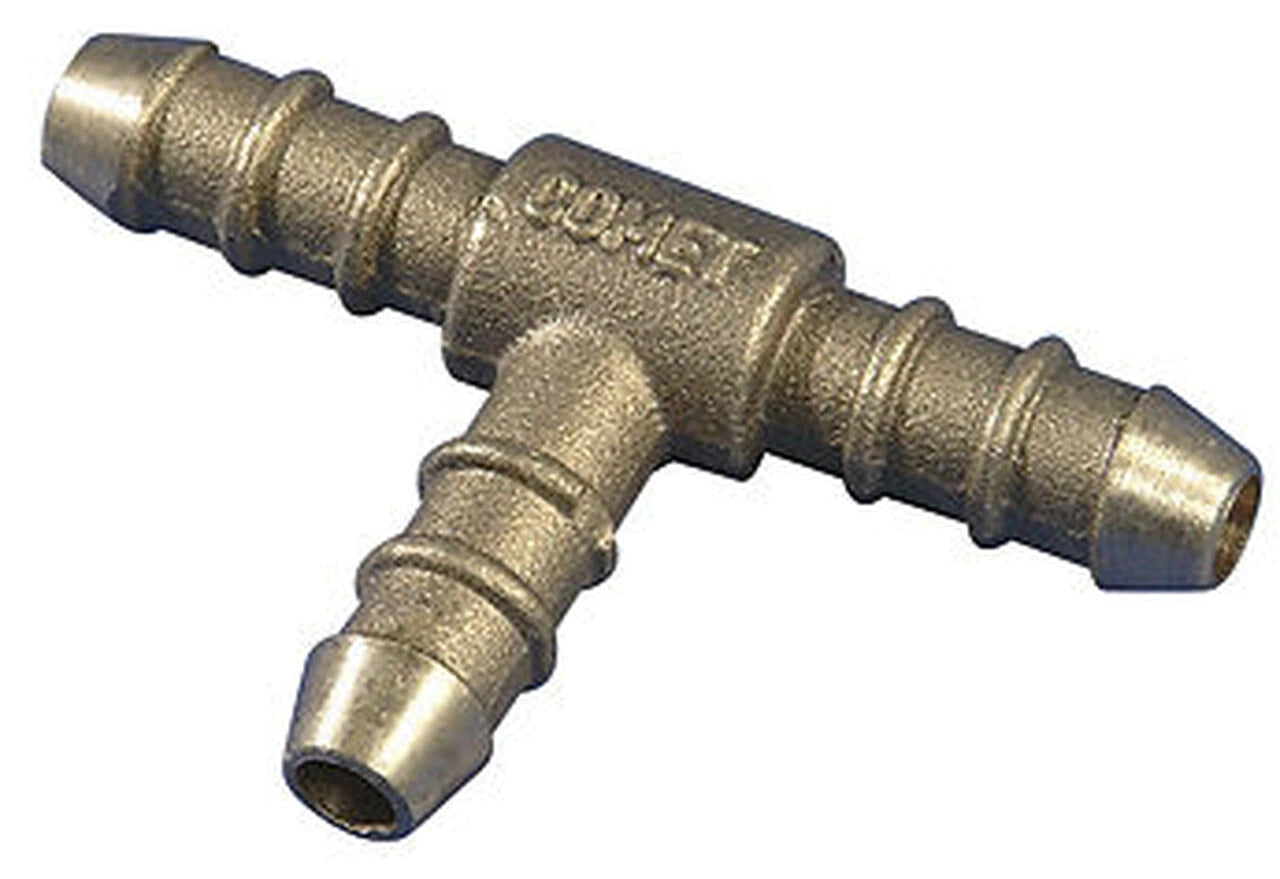 8mm nozzle tee piece for 8mm inner diameter gas hose