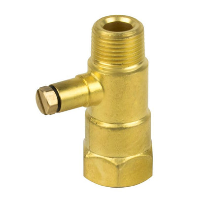 3/8" Male x 3/8" Female Brass Gas Test Point Valve Brass LPG Regulator Fitting
