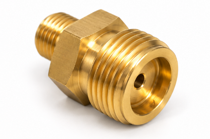 W20 Male Gas Pigtail Adaptor to 1/4" BSP Male – LPG Regulator Brass Fitting